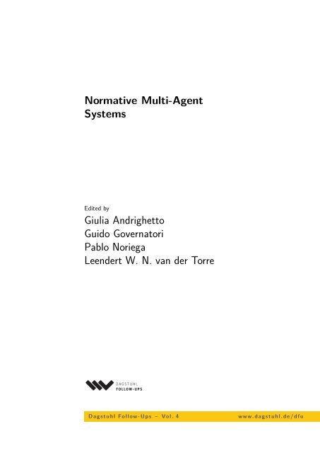 Book Cover: Introduction to Normative Multi-Agent Systems